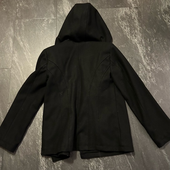 Suzy shier size medium wool blend jacket with hood - Picture 3 of 4